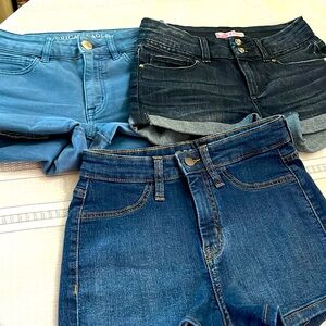 Short shorts denim 3for1 all for 35!!